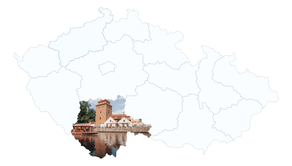 Mapa oblasti působnosti – České Budějovice a Jihočeský kraj