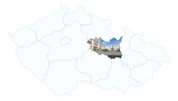 Mapa oblasti působnosti – Pardubice a Pardubický kraj