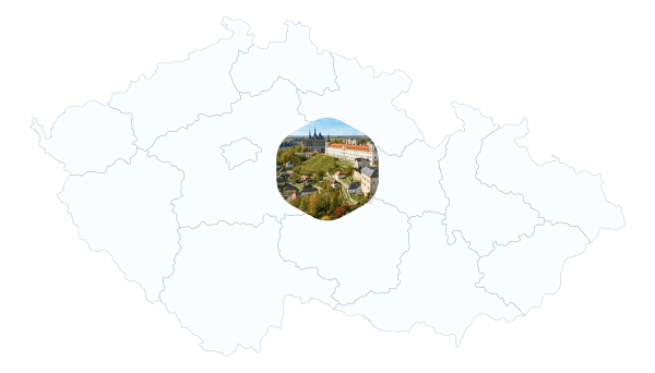 Mapa oblasti působnosti čištění studní – Kutná Hora, Čáslav, Uhlířské Janovice a okolí