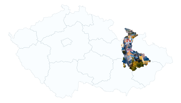 Mapa oblasti působnosti – Šumperk a okolí