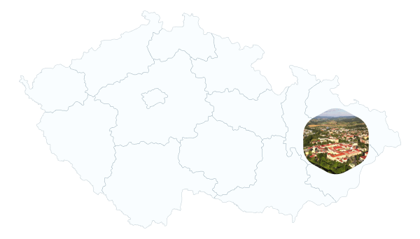 Mapa oblasti působnosti čištění studní – Valašské Meziříčí, Rožnov pod Radhoštěm, Vsetín